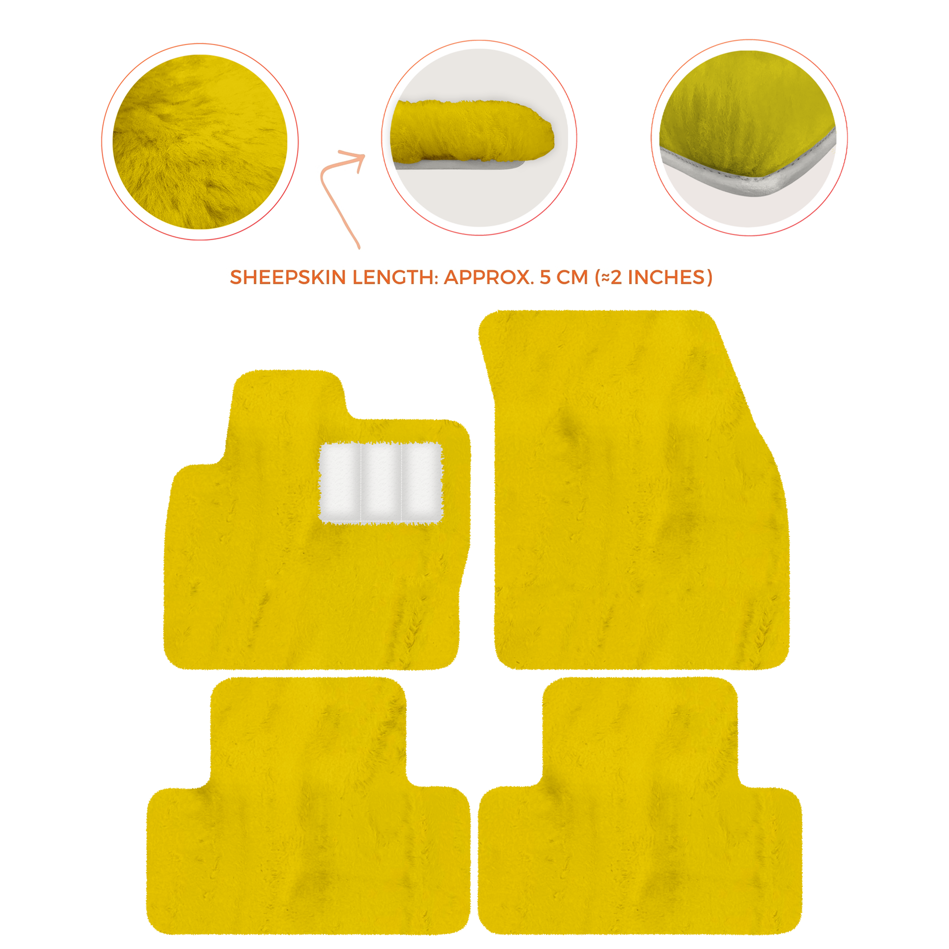 Premium Sheepskin Floor Mats for Range Rover Vehicles (2012-2022)