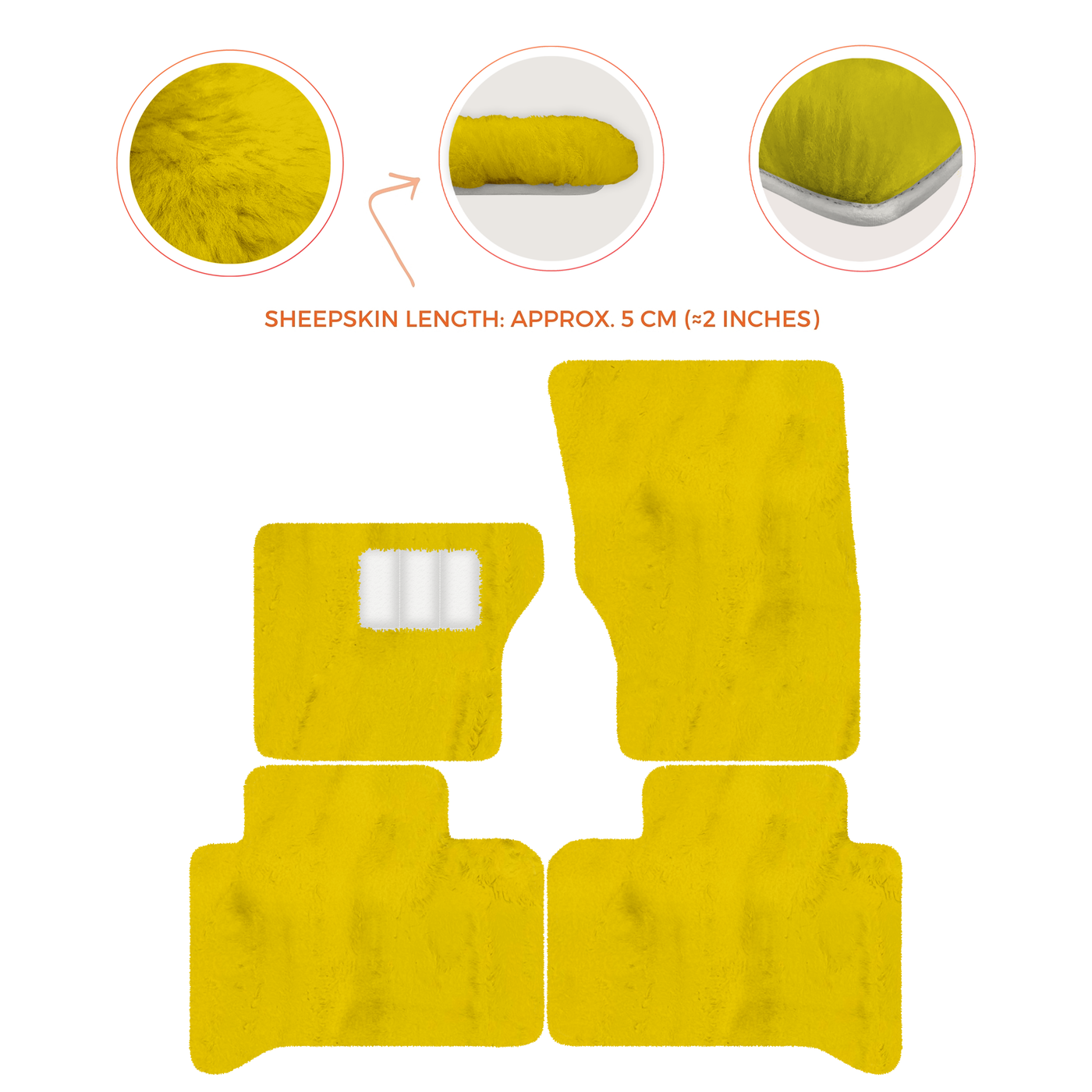 Luxurious Premium Sheepskin Floor Mats for Range Rover (2012-2022)