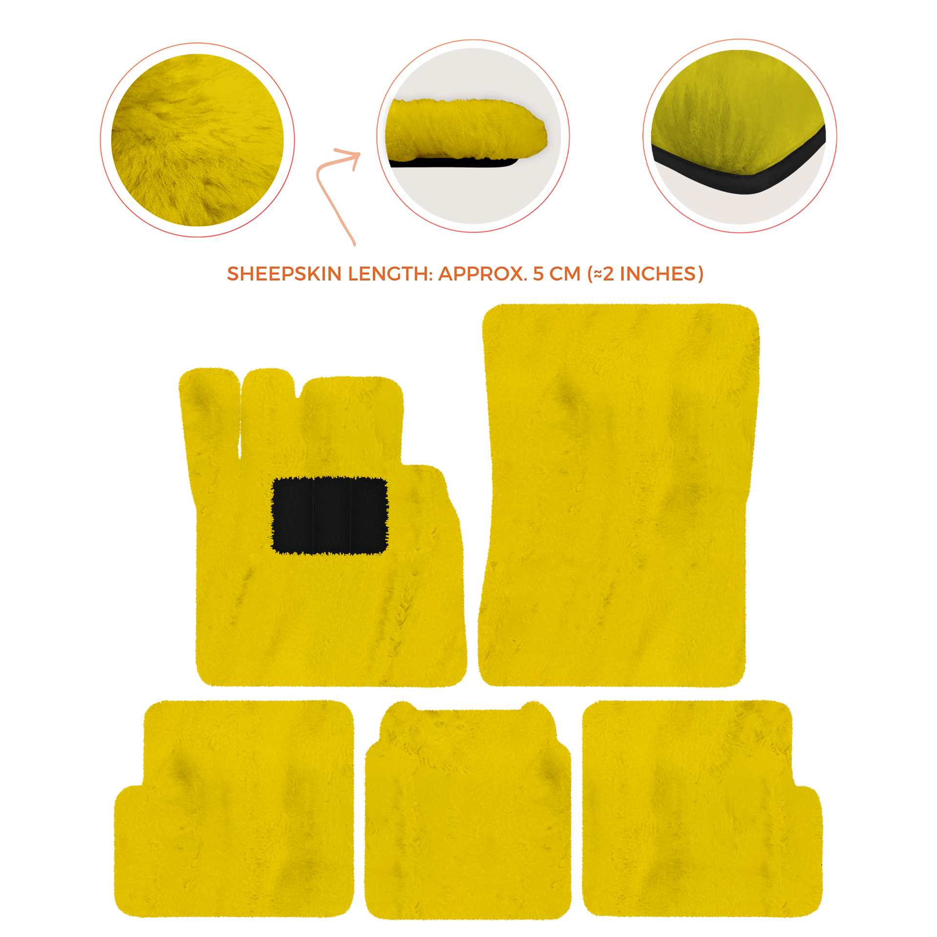 Premium Sheepskin Floor Mats for Ferrari 296 GTS (2022-2025)