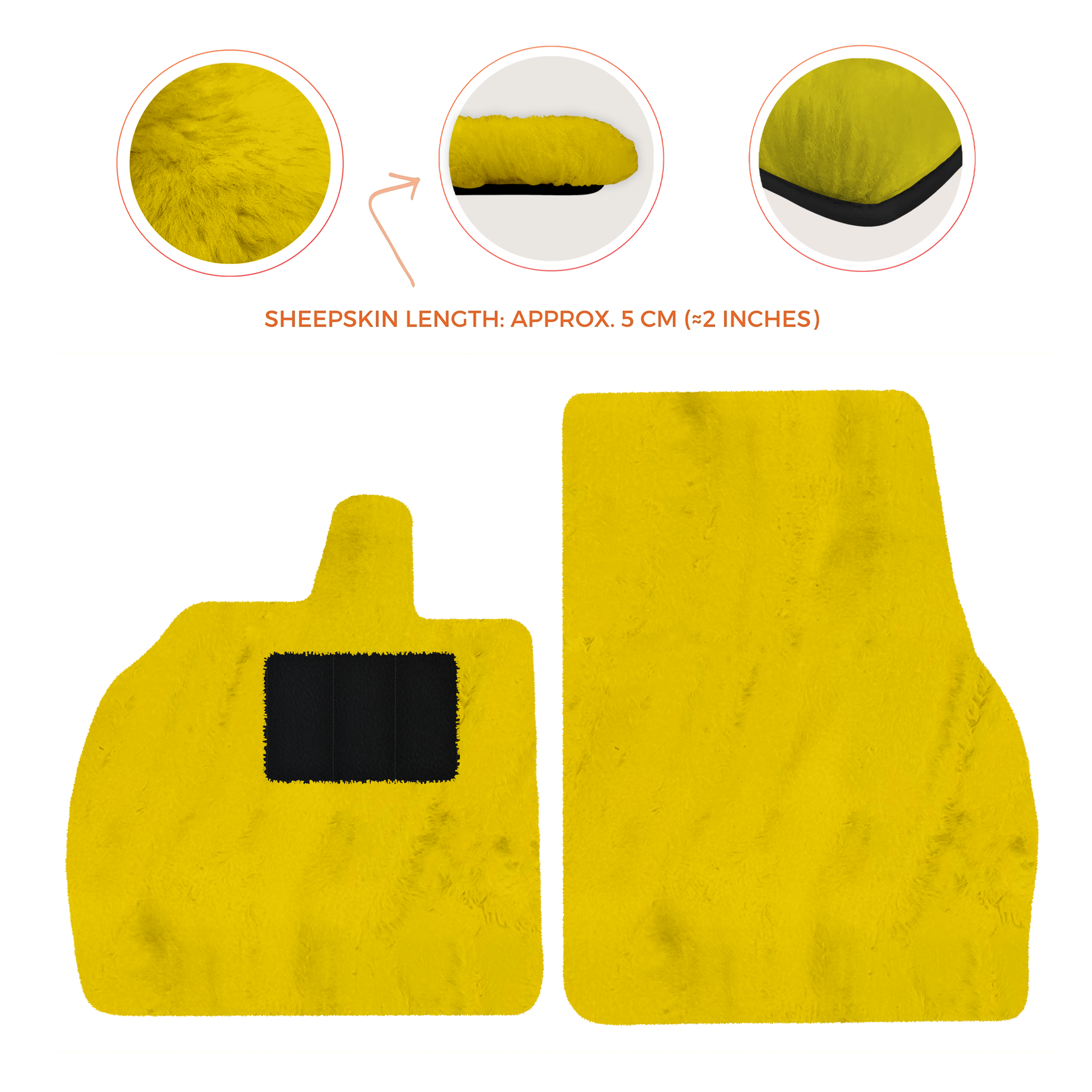 Luxury Sheepskin Floor Mats for Lamborghini Revuelto 2024-2025
