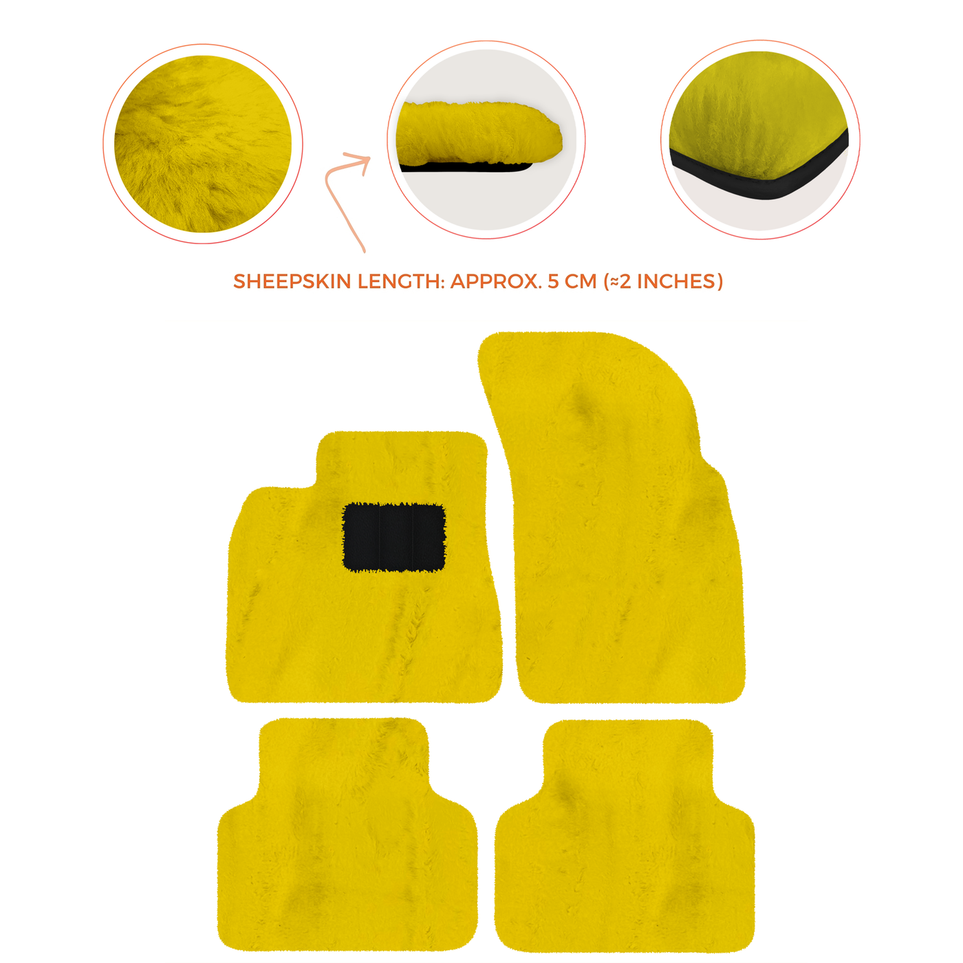 Premium Luxury Sheepskin Floor Mats for Bentley Bentayga 2015-2023