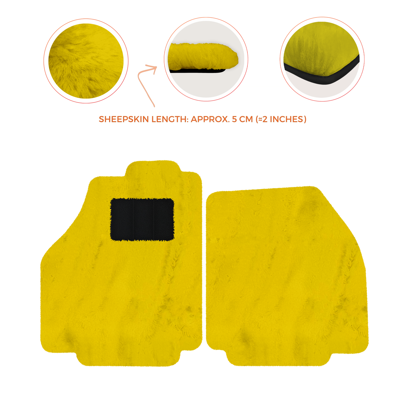 Premium Sheepskin Floor Mats for Ferrari 488 Spider (2016-2022)