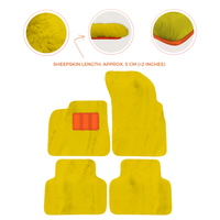 Premium Sheepskin Floor Mats for Lamborghini Countach 1974-1990