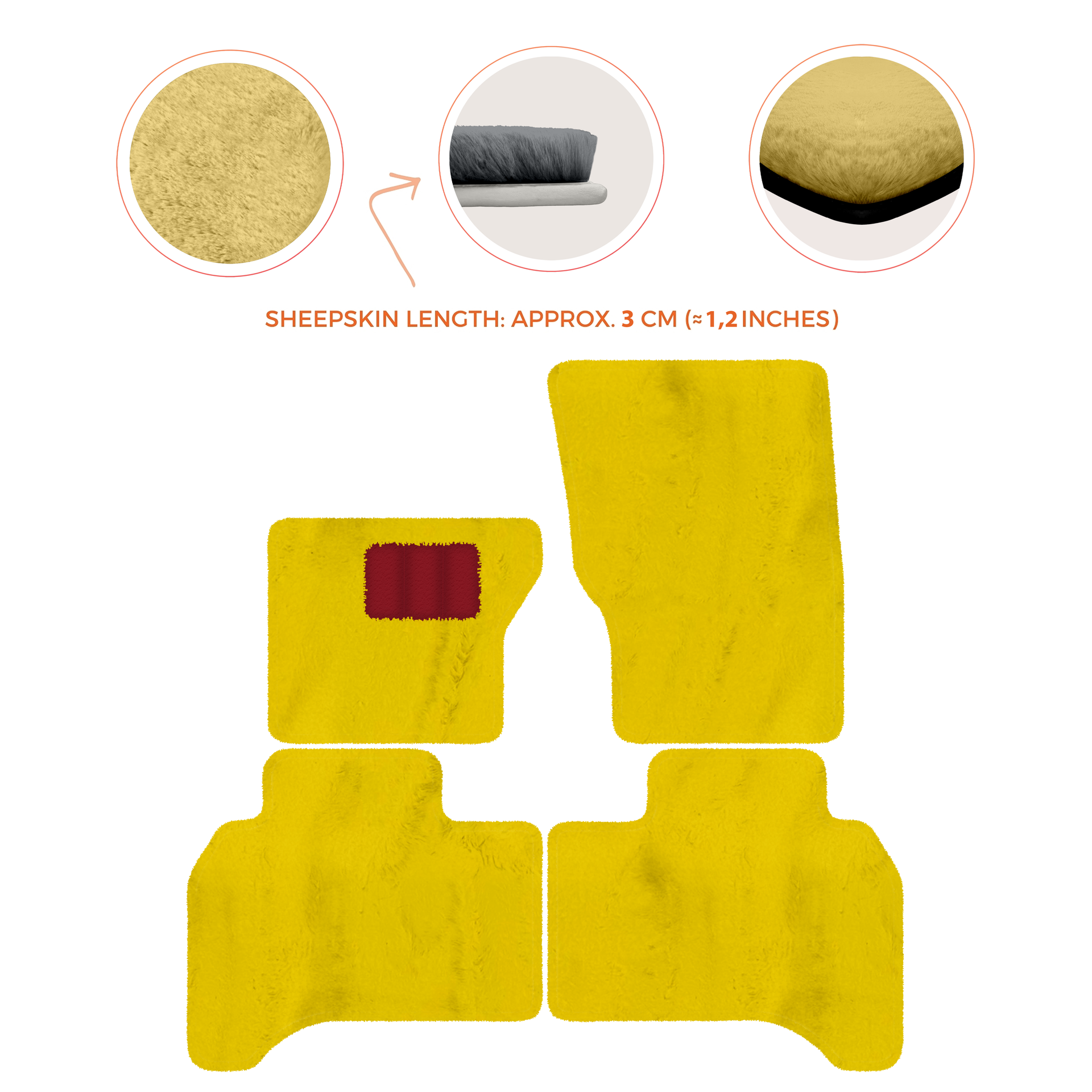 Premium Sheepskin Floor Mats for Range Rover Vehicles (2012-2022)