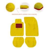 Sheepskin Floor Mats for Porsche 911-993 (1993-1998) - Sheepskin Length, Various Color Options
