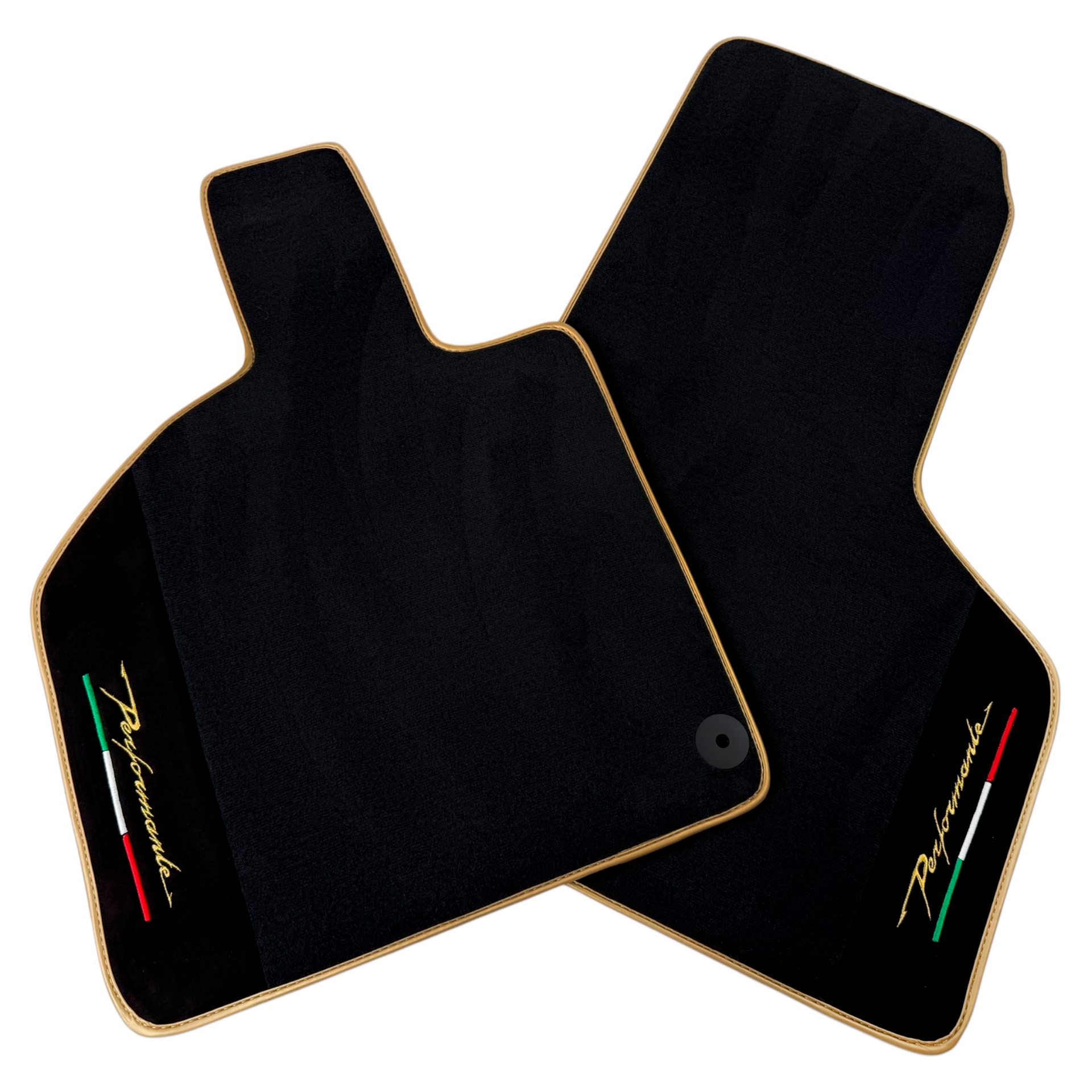 Black Carpet Mats for Lamborghini Huracan | Alcantara Pillows