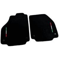 Alcantara Black Floor Mats For Ferrari 458 Italia (2009-2015) Yellow