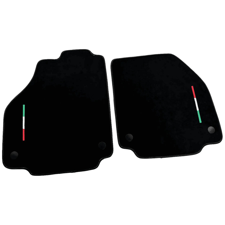 Alcantara Black Floor Mats For Ferrari 458 Italia (2009-2015) Yellow