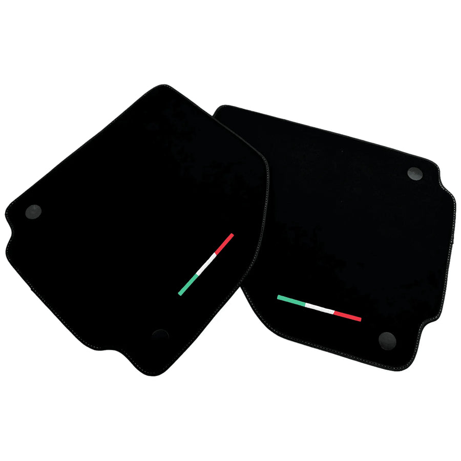 Alcantara Black Floor Mats For Ferrari 458 Italia (2009-2015) Yellow