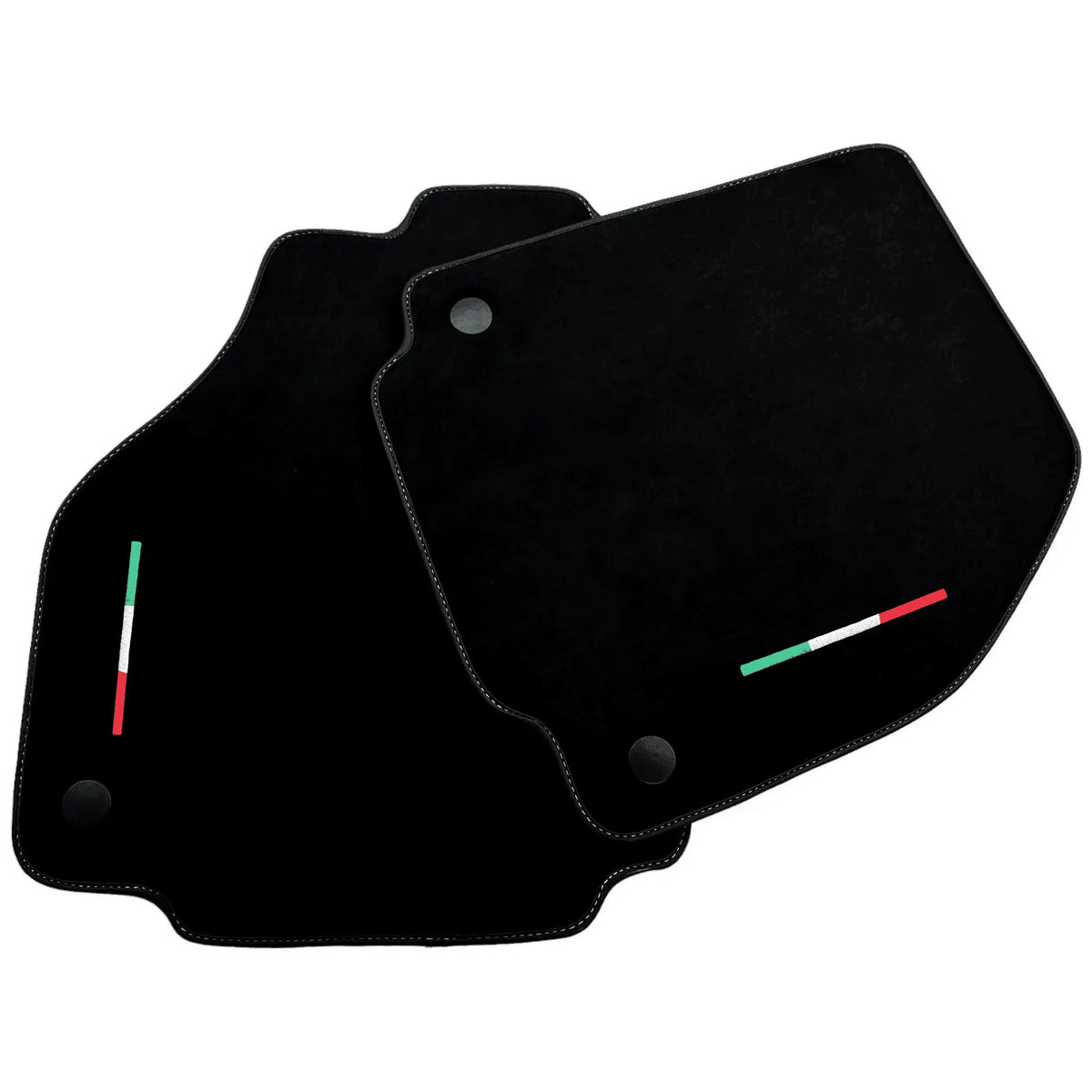 Alcantara Black Floor Mats For Ferrari 458 Italia (2009-2015) Yellow