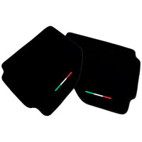 Alcantara Black Floor Mats For Ferrari 488 Pista Spider (2019-2021) Italian Edition