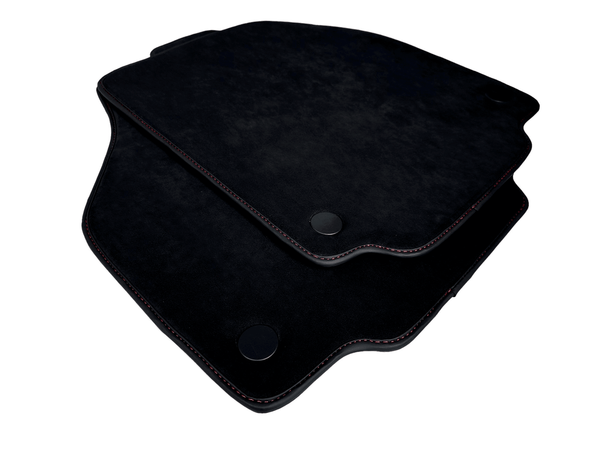 Alcantara Floor Mats for Ferrari 488 Spider 2016-2022 Red Sewing - AutoWin