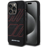 AMG Silicone Large Rhombuses Pattern MagSafe Hardcase for iPhone 15 Pro Max 6.7" - AutoWin