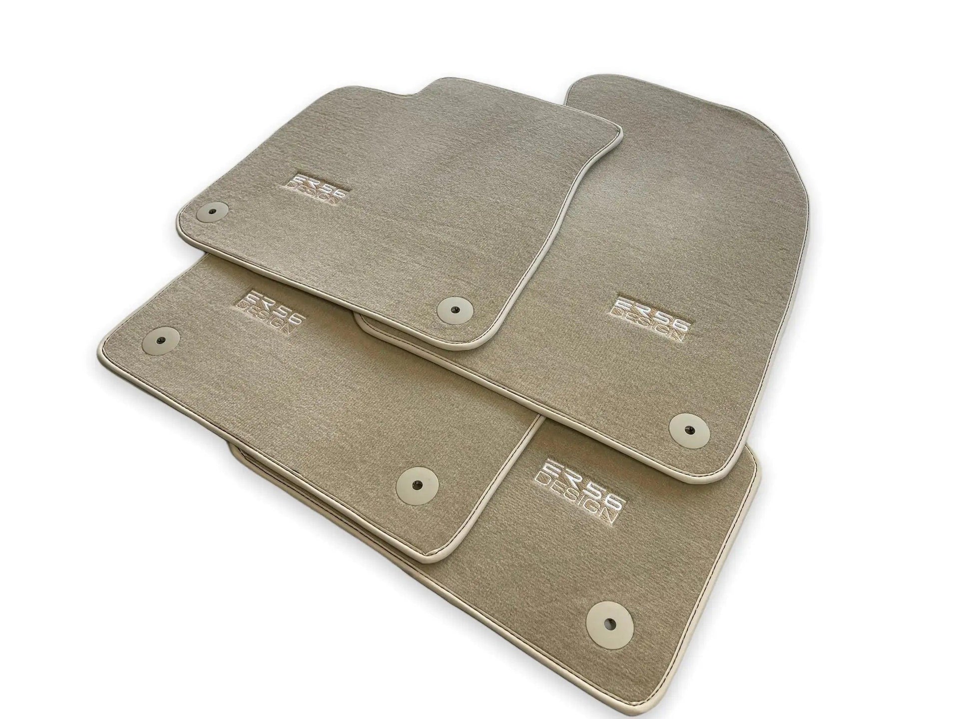 Beige Floor Mats for Audi A4 - B5 Avant (1996 - 1999) | ER56 Design - AutoWin