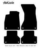 Beige Floor Mats for Audi A4 - B9 Sedan (2015-2018) | ER56 Design - AutoWin