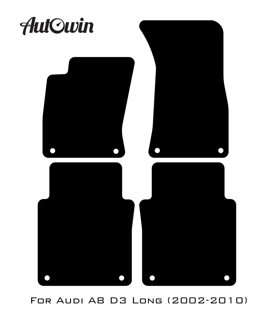 Beige Floor Mats for Audi A8 D3 Long (2002-2010) | ER56 Design - AutoWin