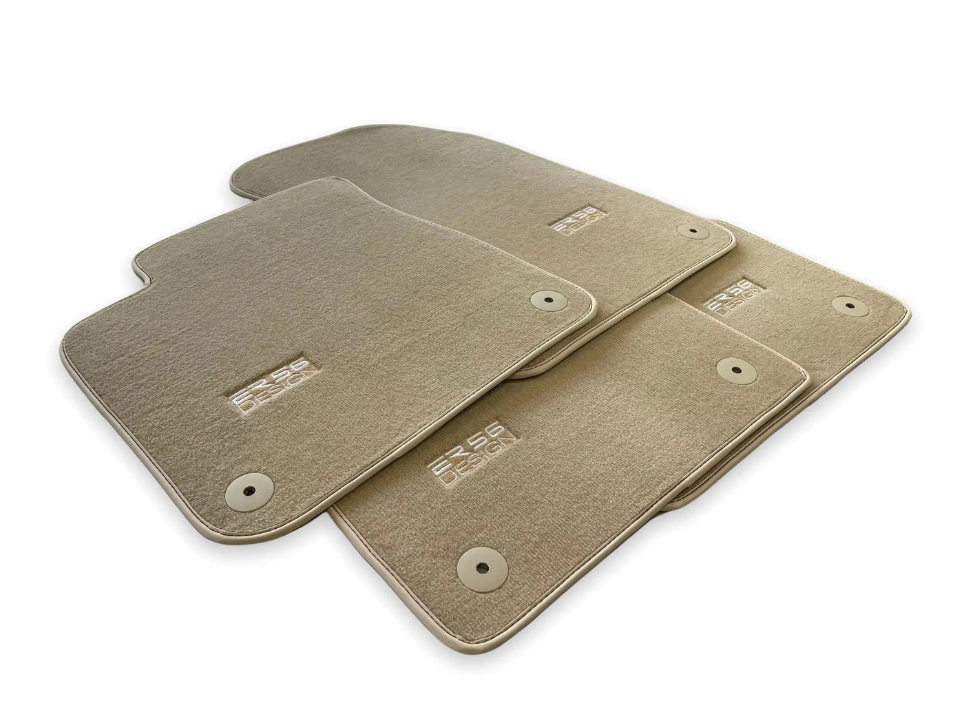 Beige Floor Mats for Audi Q2 (2020-2024) | ER56 Design - AutoWin