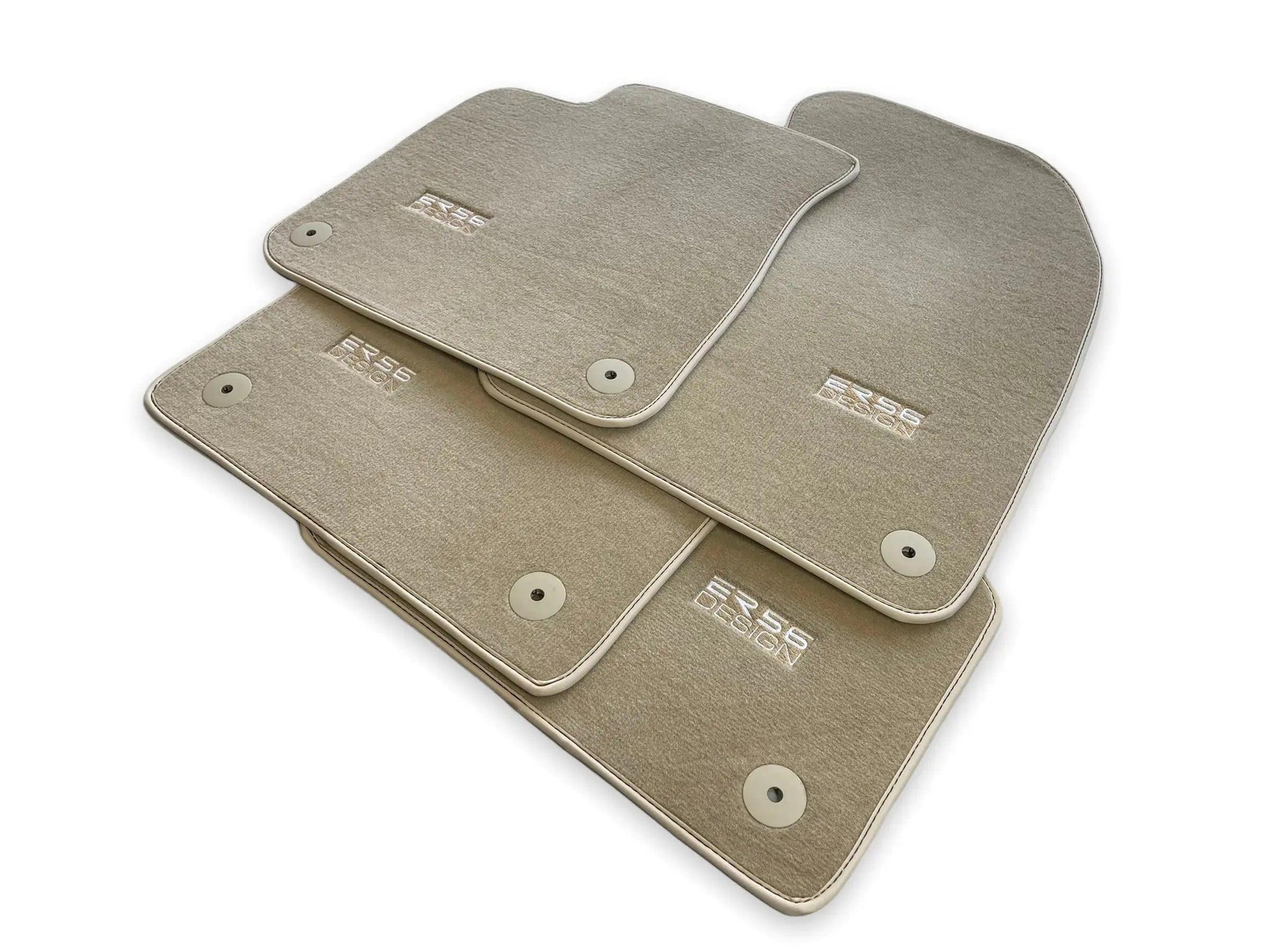 Beige Floor Mats for Audi Q3 8U (2011-2018) | ER56 Design - AutoWin