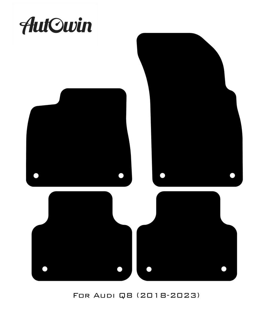 Beige Floor Mats for Audi Q8 (2018-2023) | ER56 Design - AutoWin