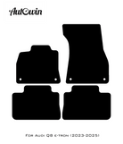 Beige Floor Mats for Audi Q8 e-tron (2023-2025) | ER56 Design - AutoWin