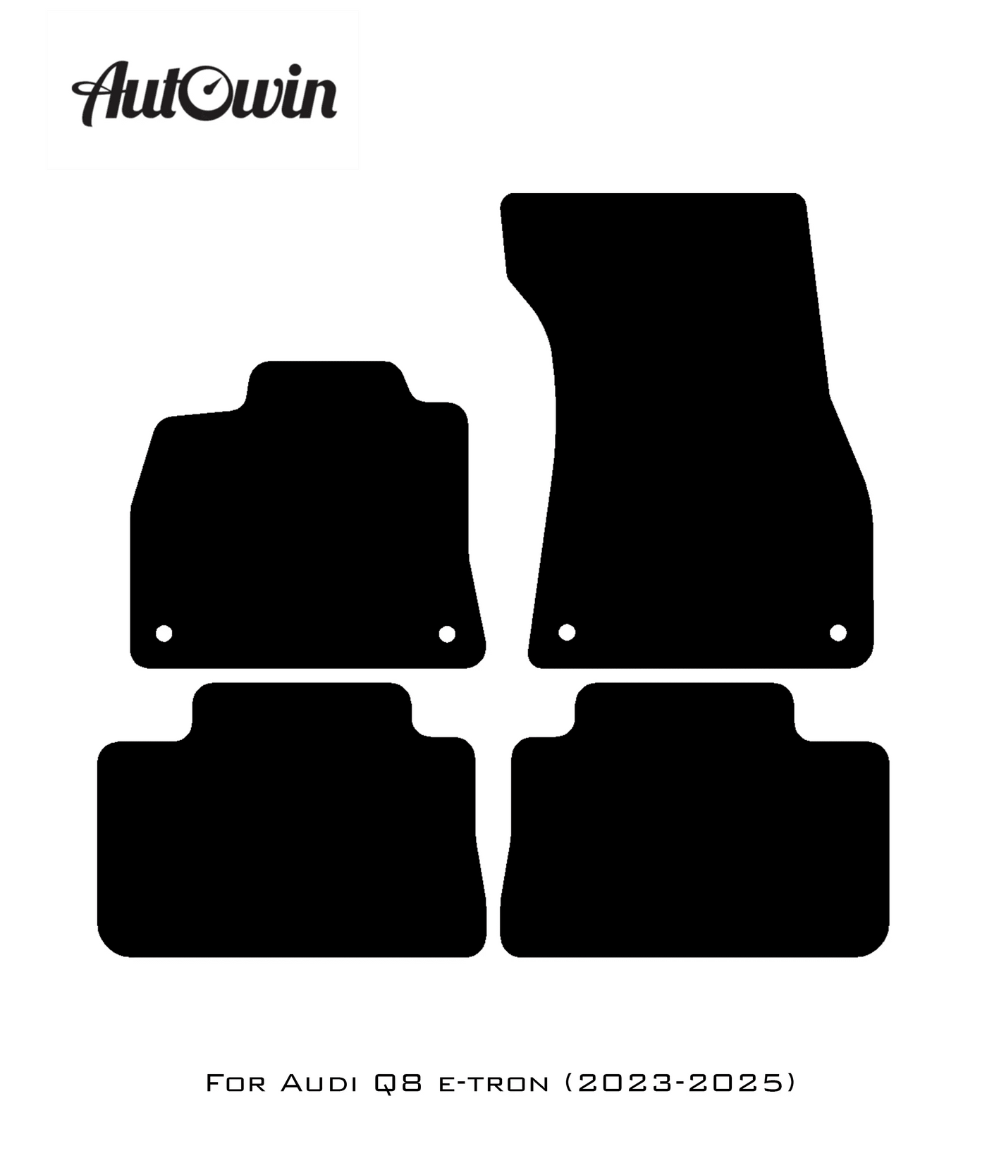 Beige Floor Mats for Audi Q8 e-tron (2023-2025) | ER56 Design - AutoWin