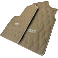 Beige Floor Mats for Bentley Continental GT (2011–2018) with Leather | ER56 Design - AutoWin