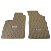 Beige Floor Mats for Bentley Continental GTC (2011–2018) with Leather | ER56 Design - AutoWin
