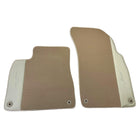 Beige Floor Mats for Bentley Flying Spur (2005-2013) with Leather - AutoWin