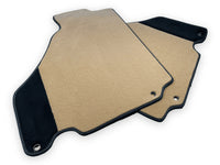 Beige Floor Mats For Ferrari 360 Modena 1999-2005 With Alcantara Leather - AutoWin