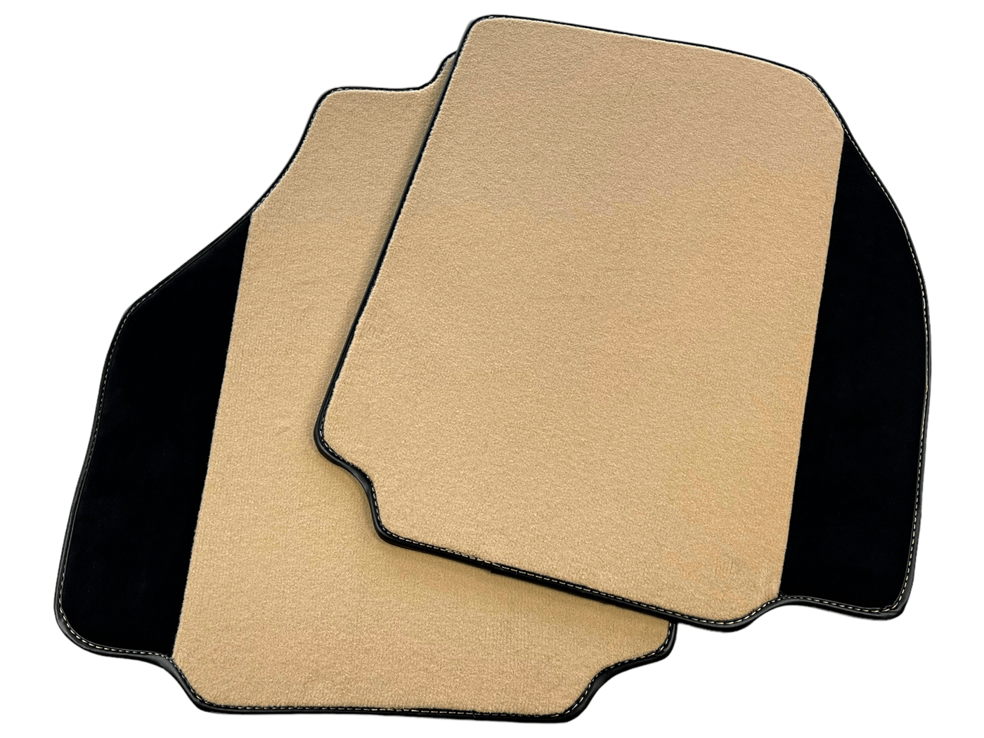 Beige Floor Mats For Ferrari 488 Pista Spider 2019-2021 With Alcantara Leather