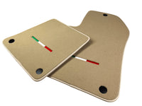 Beige Floor Mats For Ferrari 612 Scaglietti 2005-2011 Italian Edition - AutoWin