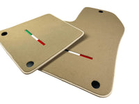 Beige Floor Mats For Ferrari 612 Scaglietti 2005-2011 Italian Edition - AutoWin