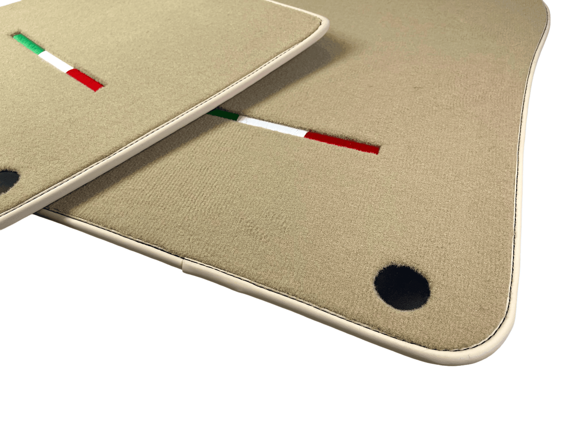 Beige Floor Mats For Ferrari 612 Scaglietti 2005-2011 Italian Edition - AutoWin