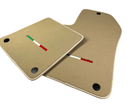 Beige Floor Mats For Ferrari 612 Scaglietti 2005-2011 Italian Edition - AutoWin