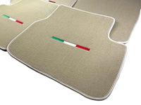 Beige Floor Mats For Maserati Coupé (2001-2007) Italy Edition - AutoWin