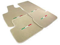 Beige Floor Mats For Maserati Ghibli 2013-2022 Italy Edition - AutoWin