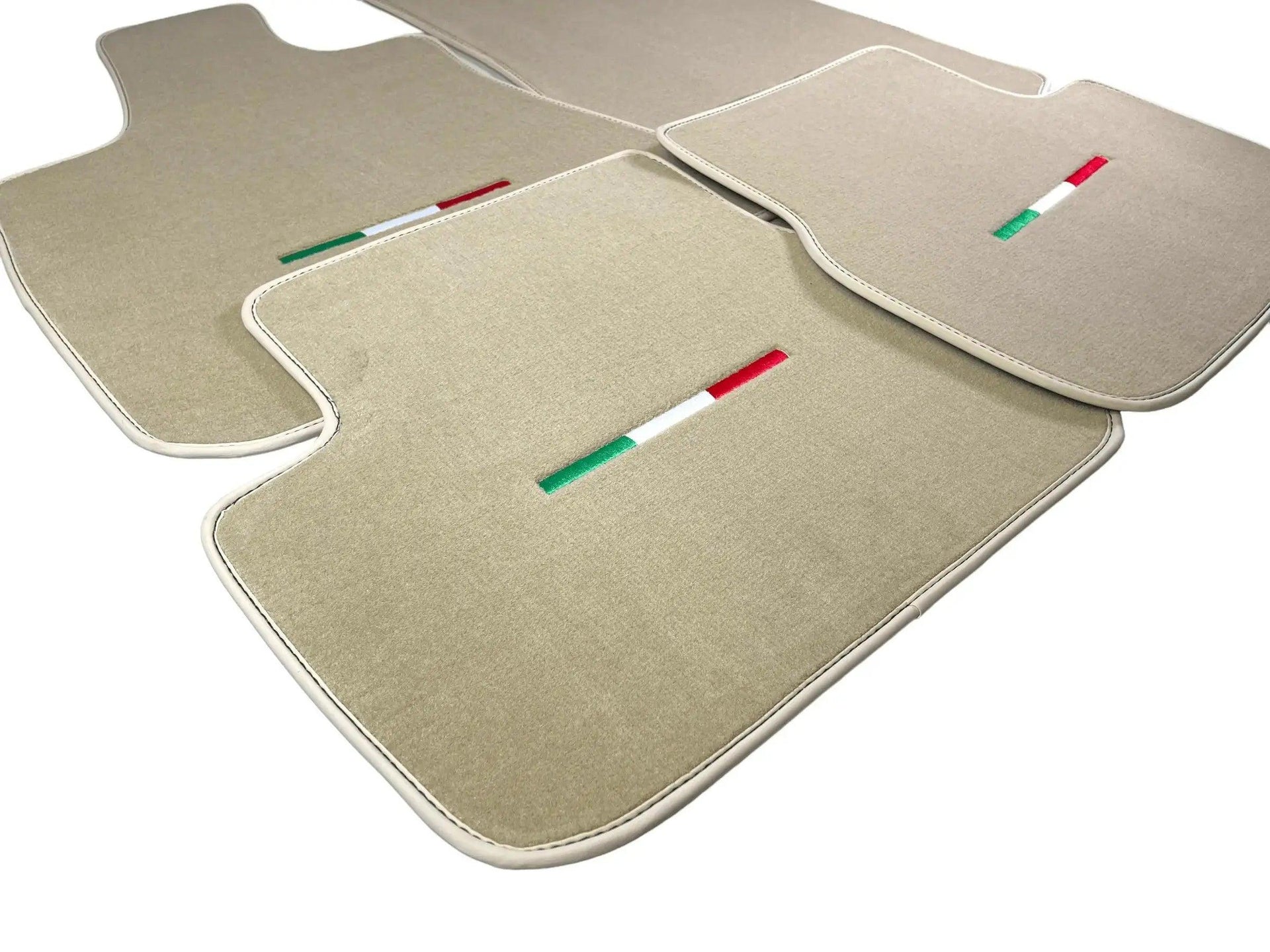 Beige Floor Mats For Maserati Levante (2017-2023) Italy Edition - AutoWin