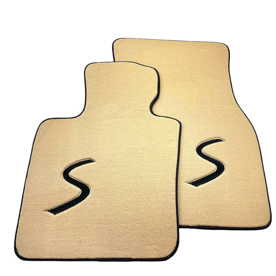 Beige Floor Mats for Mini Cooper / One R53 (2001-2007) Cooper S - AutoWin
