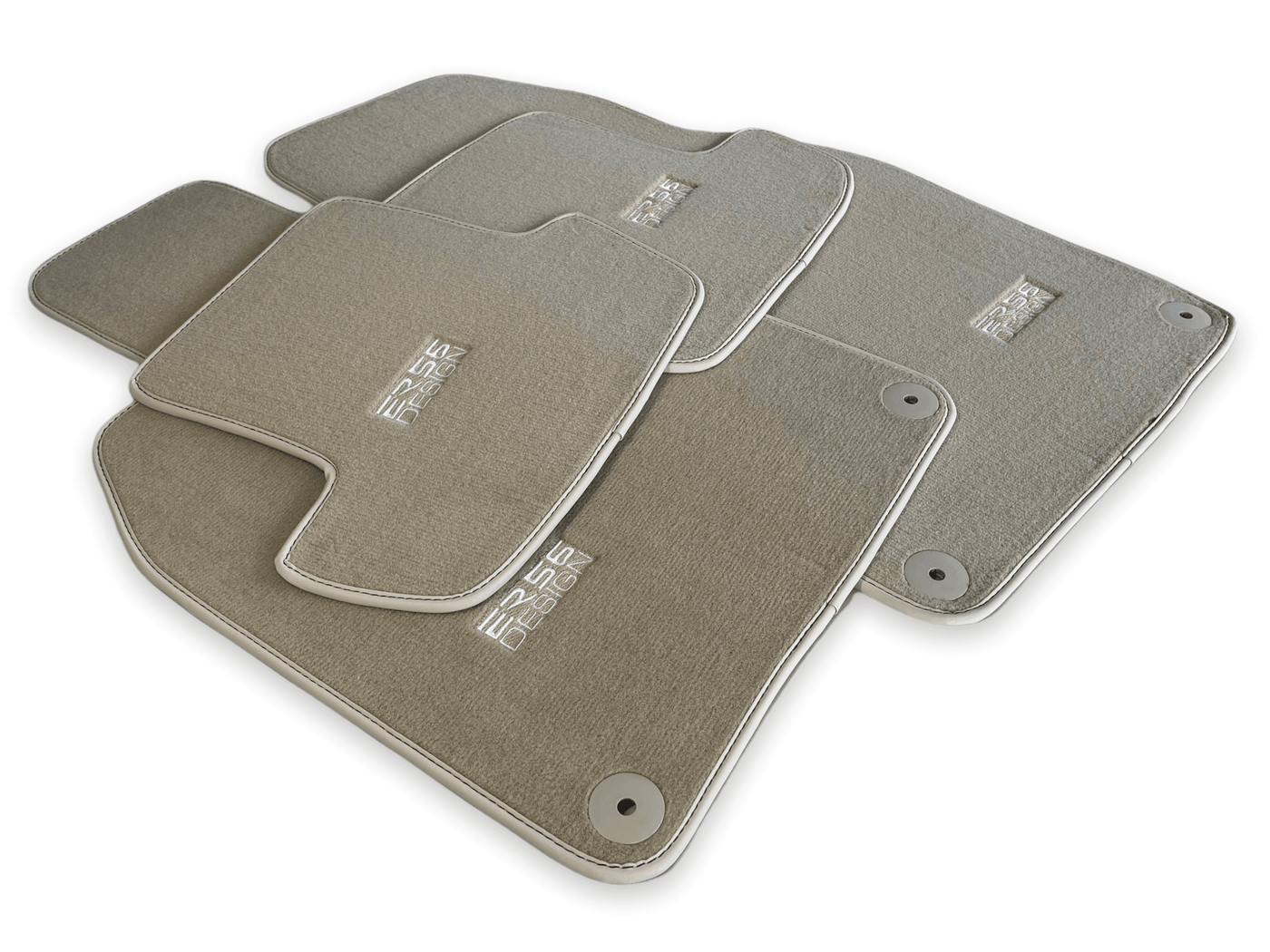 Beige Floor Mats for Porsche Cayenne (2003-2010) | ER56 Design - AutoWin