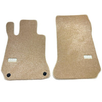 Beige Luxury Floor Mats for Mercedes Benz C-Class S206 Wagon (2021-2023) Hybrid | ER56 Design - AutoWin