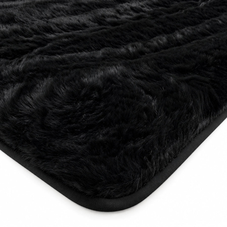 Customizable Black Sheepskin Trunk Floor Mat for Bentley Continental GTC (2011–2018)