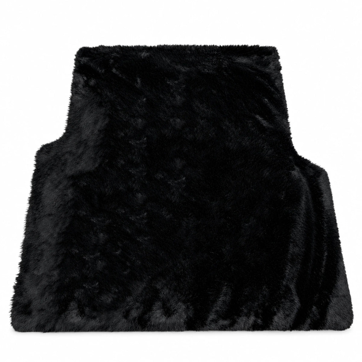 Customizable Black Sheepskin Trunk Floor Mat for Bentley Flying Spur (2013-2019)