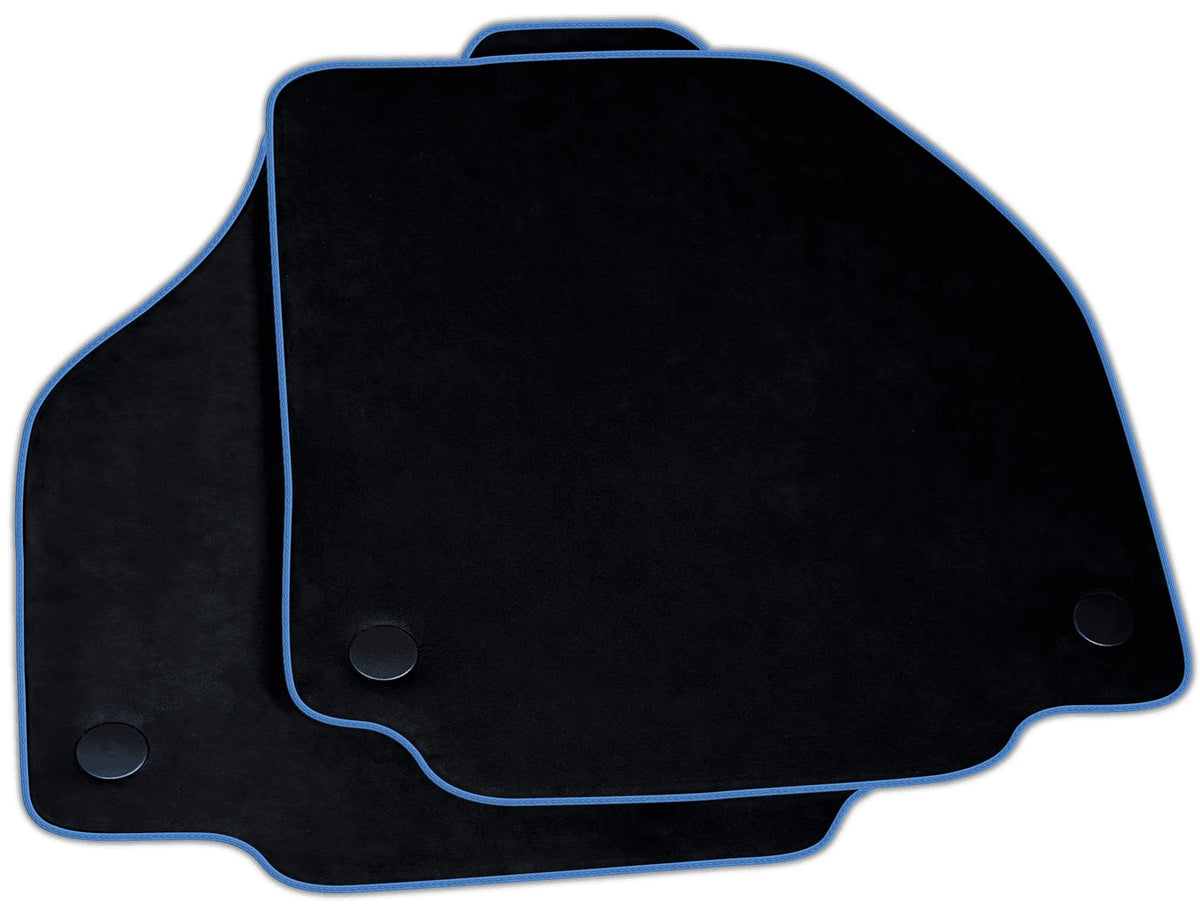 Black Alcantara Floor Mats for Ferrari 458 GT2 (2012-2015) | Various Trim Colors