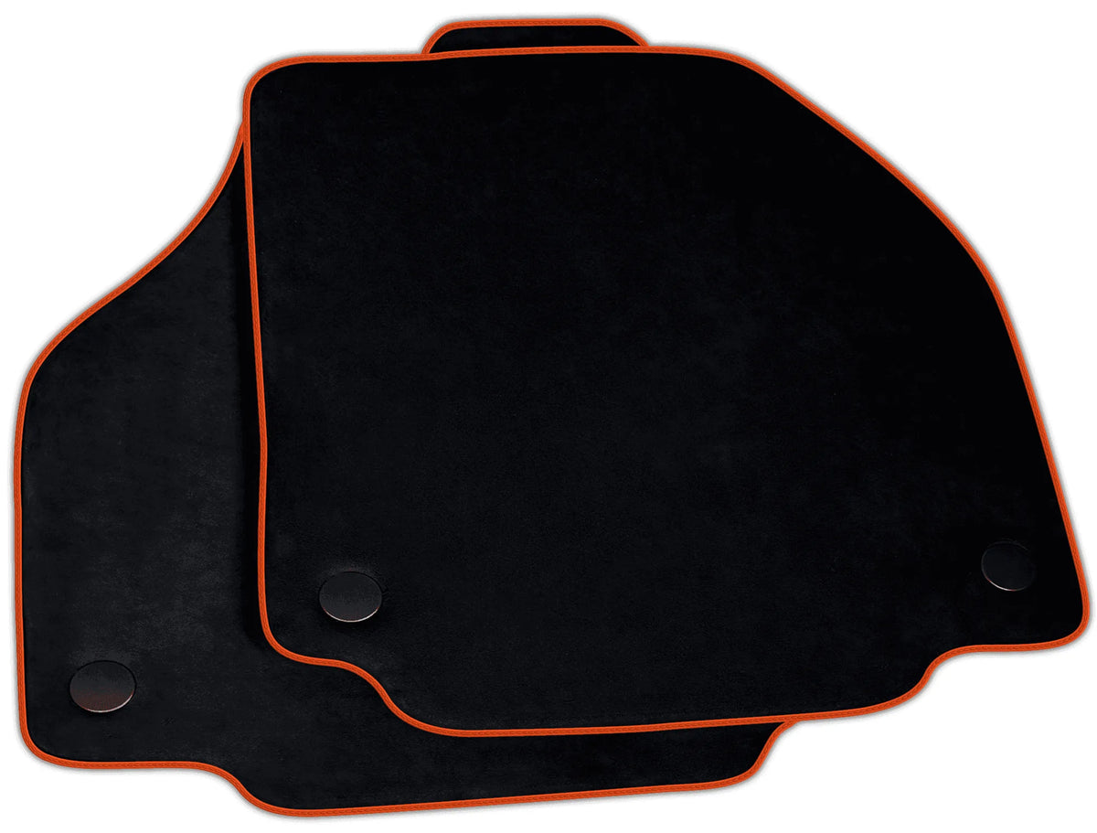Black Alcantara Floor Mats for Ferrari 488 GTB | Various Trim Colors