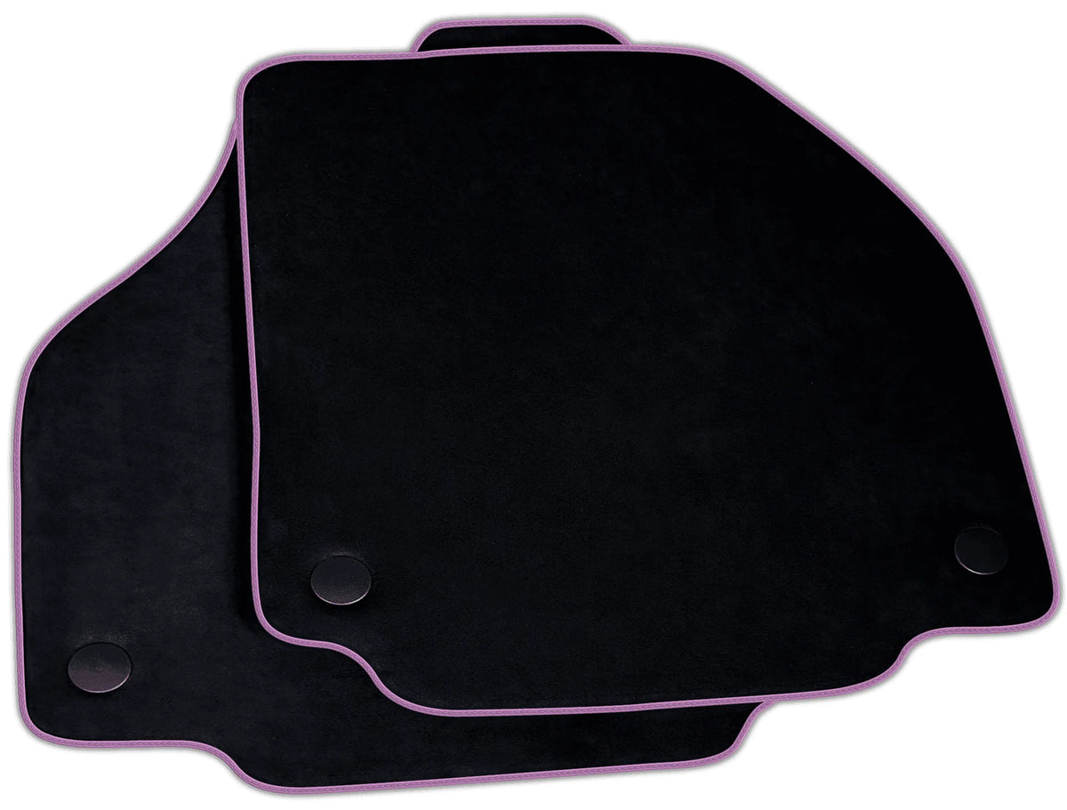 Black Alcantara Floor Mats for Ferrari F8 Spider (2019-2023) | Various Trim Colors