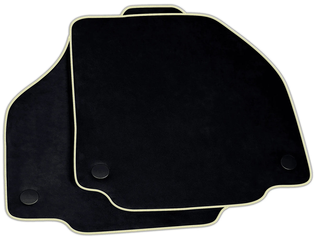 Black Alcantara Floor Mats for Ferrari F8 Tributo (2019-2023) | Various Trim Colors