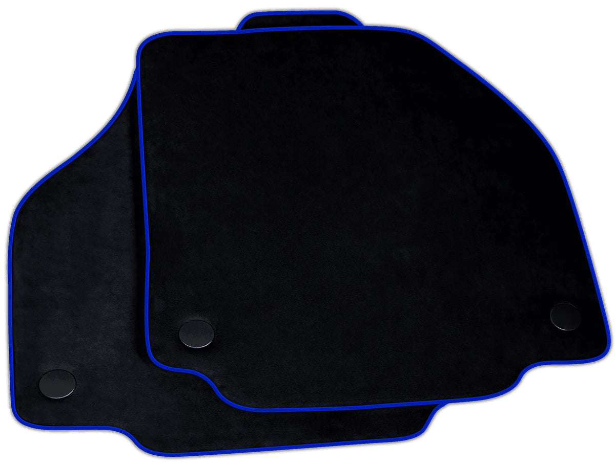 Black Alcantara Floor Mats for Ferrari F8 Tributo (2019-2023) | Various Trim Colors