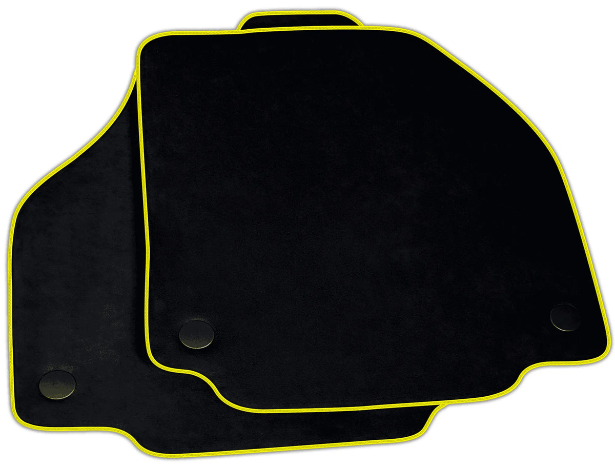 Black Alcantara Floor Mats for Ferrari F8 Tributo (2019-2023) | Various Trim Colors