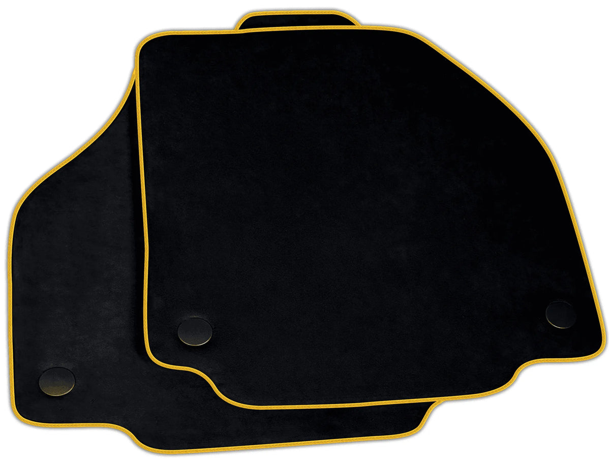 Black Alcantara Floor Mats for Ferrari F8 Tributo (2019-2023) | Various Trim Colors