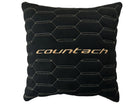 Black Alcantara Leather Pillows Countach Set of 2 Tan Sewing - AutoWin